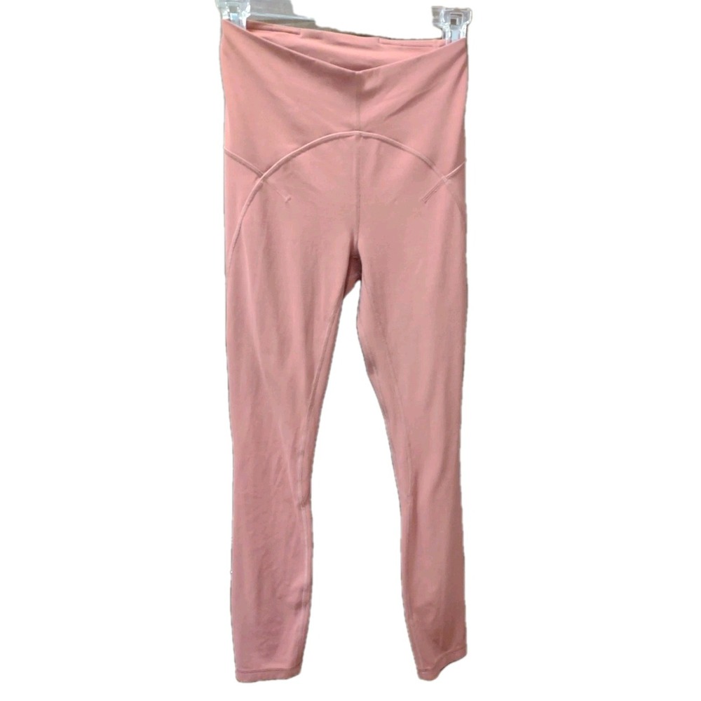 Lululemon Unlimit HR 23"w/26" Inseam Tight Keyhole Nulu LW5CXKS Pink Size 6